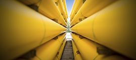 yellow gas pipelines